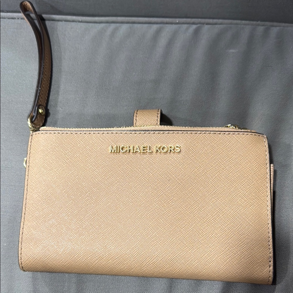 Michael Kors Tan Wristlet